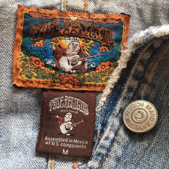 True Religion Distressed Jeans Blazer - Picture 10 of 11